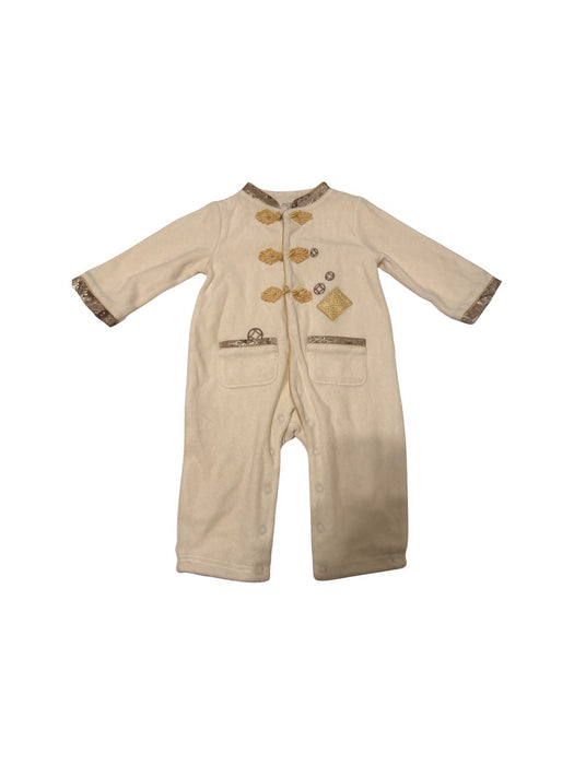 A Beige Onesies from Mides in size 12-18M for neutral. (Front View)