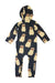 A Black Long Sleeve Rompers from Mini Rodini in size 12-18M for boy. (Back View)