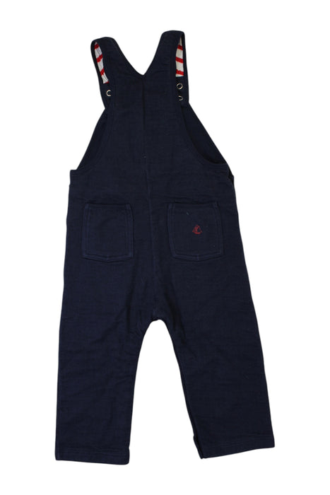 A Navy Long Overalls from Petit Bateau in size 18-24M for boy. (Back View)