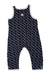 A Navy Long Overalls from Petit Bateau in size 18-24M for boy. (Back View)