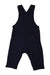 A Navy Long Overalls from Petit Bateau in size 6-12M for boy. (Back View)