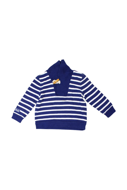 A Blue Hooded Sweatshirts from Polo Ralph Lauren in size 12-18M for boy. (Front View)