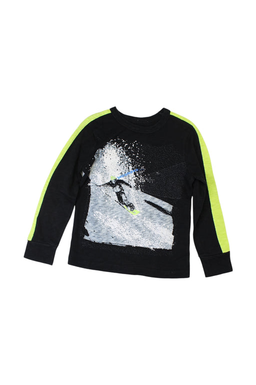 A Black Long Sleeve T Shirts from Crewcuts in size 2T for boy. (Front View)