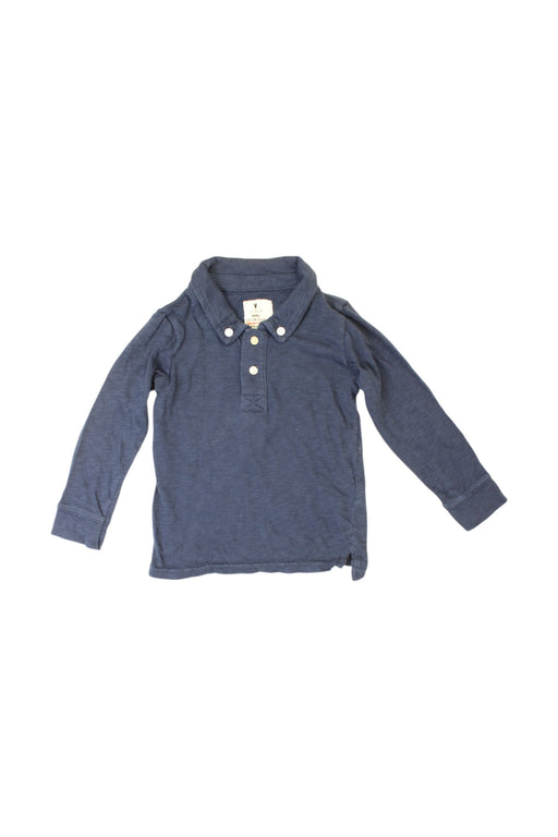 A Blue Long Sleeve Polos from J.Crew in size 12-18M for boy. (Front View)