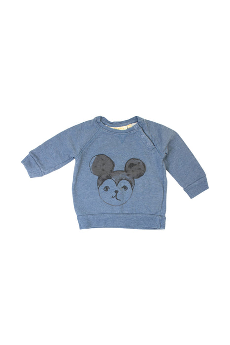 A Blue Crewneck Sweatshirts from Soft Gallery in size 12-18M for boy. (Front View)