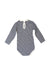 A Grey Long Sleeve Bodysuits from Petit Bateau in size 12-18M for girl. (Back View)