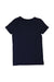 A Navy Short Sleeve T Shirts from Seed in size 5T for girl. (Back View)