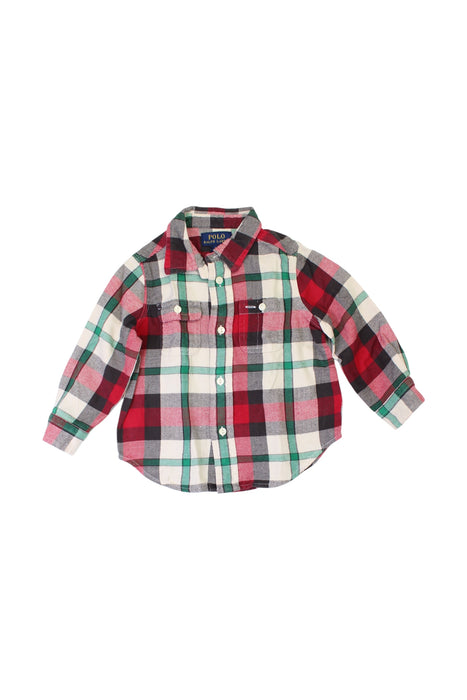 A Multicolour Long Sleeve Shirts from Polo Ralph Lauren in size 12-18M for boy. (Front View)