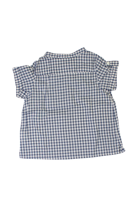 A Blue Short Sleeve Shirts from Bonpoint in size 12-18M for neutral. (Back View)