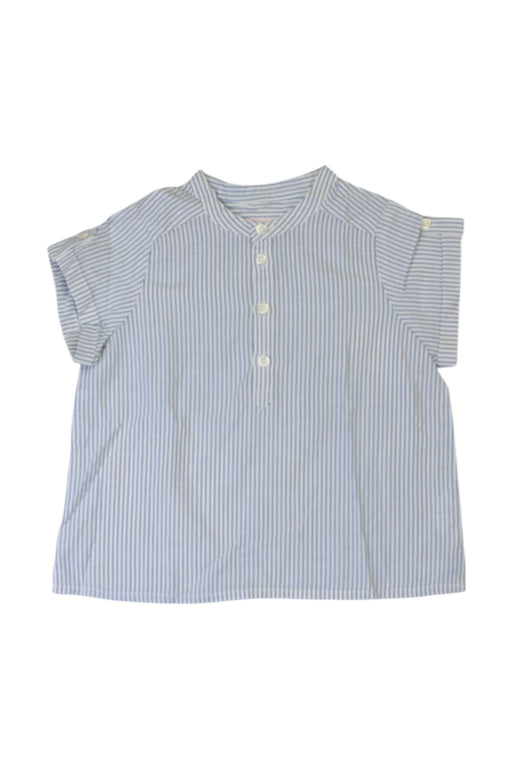 A Blue Short Sleeve Shirts from Bonpoint in size 12-18M for boy. (Front View)