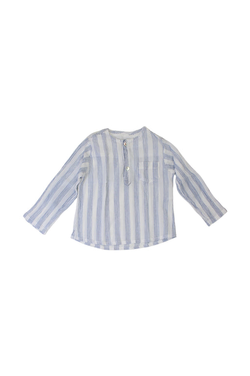 A White Long Sleeve Shirts from Arsène et les pipelettes in size 12-18M for boy. (Front View)