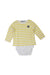 A White Long Sleeve Bodysuits from Petit Bateau in size 12-18M for boy. (Front View)