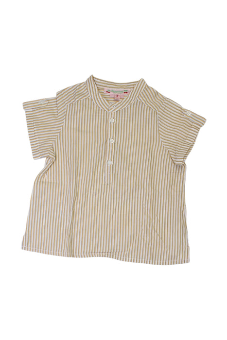 A Beige Short Sleeve Shirts from Bonpoint in size 2T for boy. (Front View)