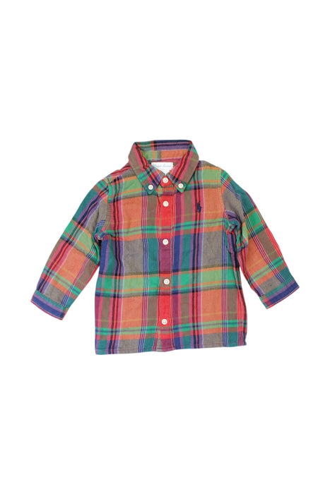 A Multicolour Long Sleeve Shirts from Ralph Lauren in size 6-12M for boy. (Front View)