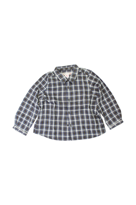 A Blue Long Sleeve Shirts from Bonpoint in size 2T for boy. (Front View)