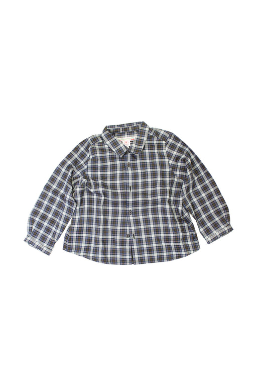 A Blue Long Sleeve Shirts from Bonpoint in size 2T for boy. (Front View)