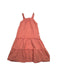 A Peach Sleeveless Dresses from Seed in size 7Y for girl. (Front View)