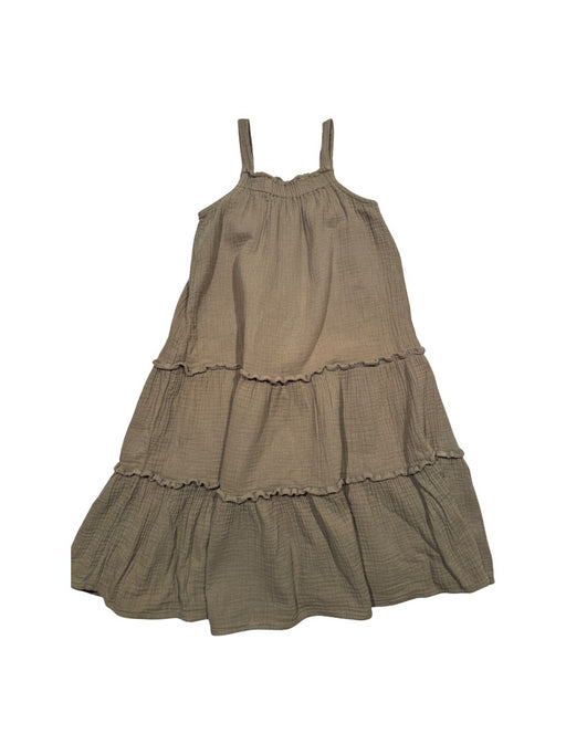 A Brown Sleeveless Dresses from Seed in size 7Y for girl. (Front View)