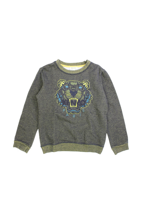A Grey Crewneck Sweatshirts from Kenzo in size 6T for boy. (Front View)