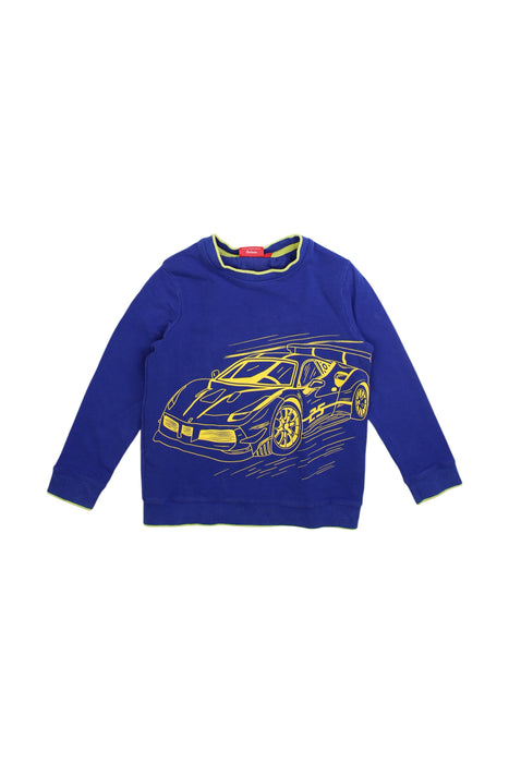 A Blue Crewneck Sweatshirts from Ferrari in size 6T for boy. (Front View)