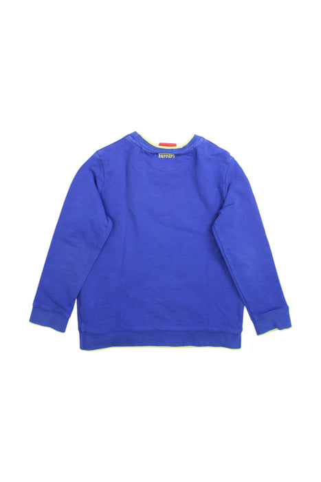 A Blue Crewneck Sweatshirts from Ferrari in size 6T for boy. (Back View)