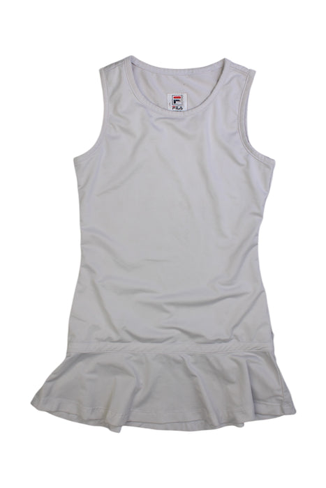 A White Sleeveless Dresses from Fila in size 5T for girl. (Front View)