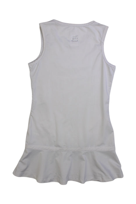A White Sleeveless Dresses from Fila in size 5T for girl. (Back View)