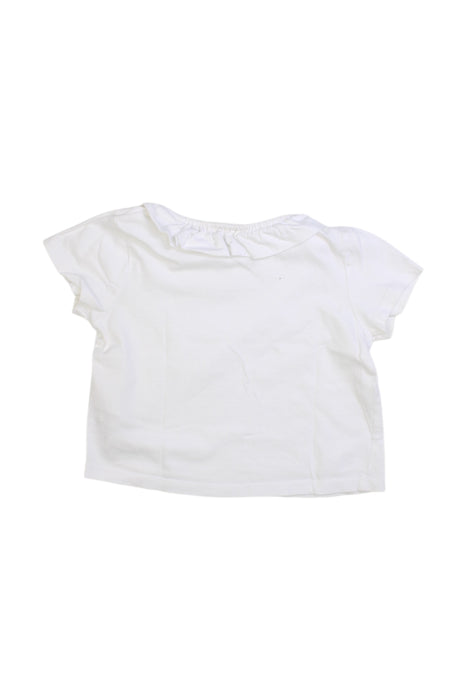 A White Short Sleeve T Shirts from Cyrillus in size 12-18M for girl. (Back View)