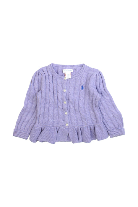 A Purple Cardigans from Ralph Lauren in size 12-18M for girl. (Front View)