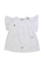 A White Sleeveless Tops from Cyrillus in size 12-18M for girl. (Front View)