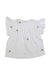 A White Sleeveless Tops from Cyrillus in size 12-18M for girl. (Back View)
