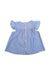 A Blue Short Sleeve Dresses from Jacadi in size 3T for girl. (Back View)
