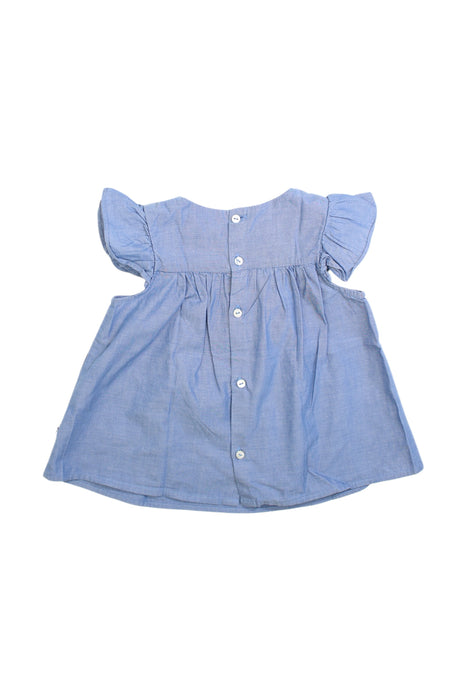 A Blue Short Sleeve Dresses from Jacadi in size 3T for girl. (Back View)