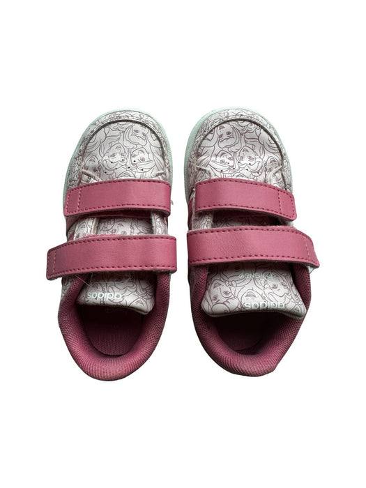 A Pink Sneakers from Adidas in size 3T for neutral. (Front View)