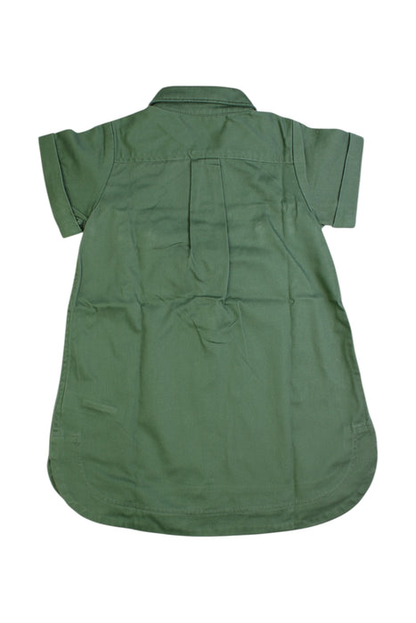 A Green Short Sleeve Dresses from Crewcuts in size 2T for girl. (Back View)