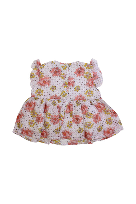 A Multicolour Short Sleeve Dresses from Velveteen in size 12-18M for girl. (Back View)