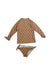 A Brown Rash Guards from Minnow in size 2T for girl. (Front View)