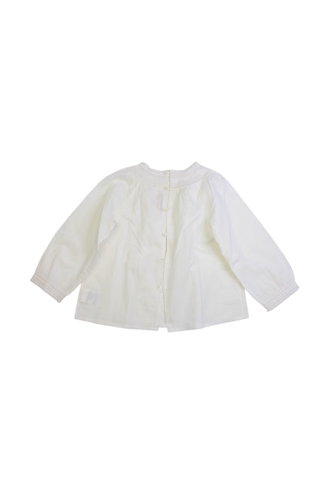 A White Long Sleeve Tops from Bonpoint in size 2T for girl. (Back View)
