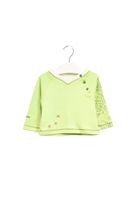 A Green Crewneck Sweatshirts from Kaloo in size 0-3M for boy. (Front View)