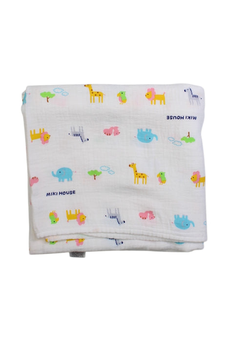 A Multicolour Blankets from Miki House in size O/S for neutral. (Back View)