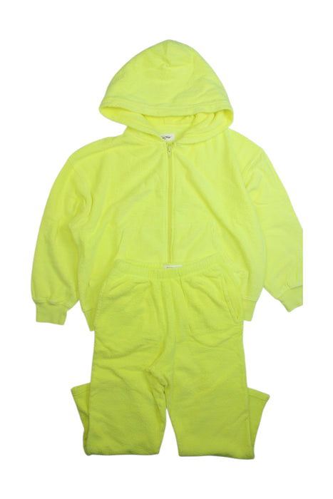 A Yellow Zippered Sweatshirts from American Vintage in size 9Y for girl. (Front View)