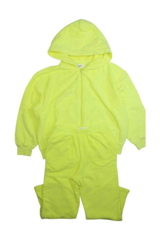 A Yellow Zippered Sweatshirts from American Vintage in size 9Y for girl. (Front View)