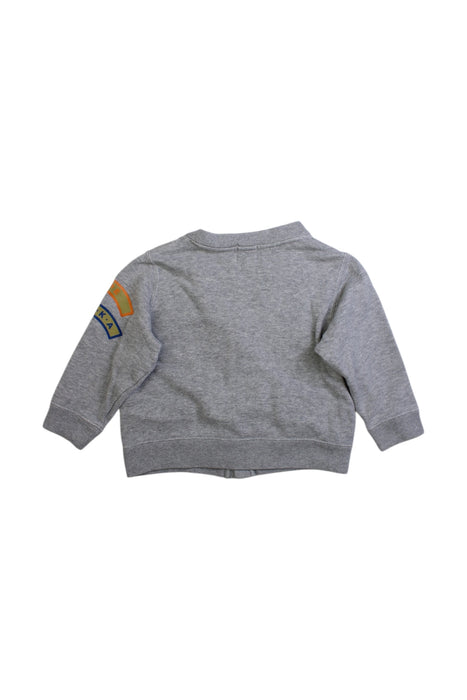 A Grey Buttoned Sweatshirts from BAPE KIDS in size 18-24M for boy. (Back View)