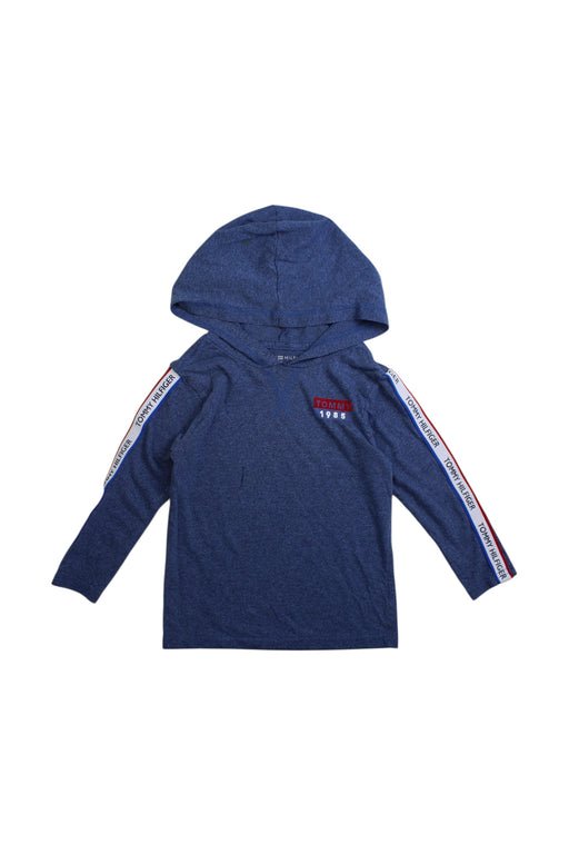 A Blue Hooded Sweatshirts from Tommy Hilfiger in size 3T for boy. (Front View)