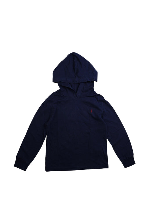 A Navy Hooded Sweatshirts from Polo Ralph Lauren in size 5T for boy. (Front View)