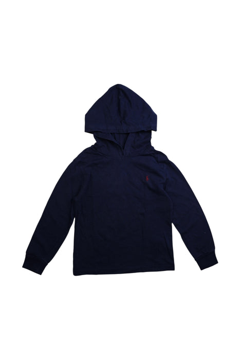 A Navy Hooded Sweatshirts from Polo Ralph Lauren in size 5T for boy. (Front View)