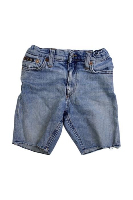 A Blue Shorts from Polo Ralph Lauren in size 4T for boy. (Front View)