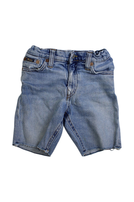 A Blue Shorts from Polo Ralph Lauren in size 4T for boy. (Front View)