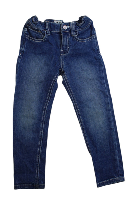 A Blue Jeans from Karl Lagerfeld in size 4T for girl. (Front View)