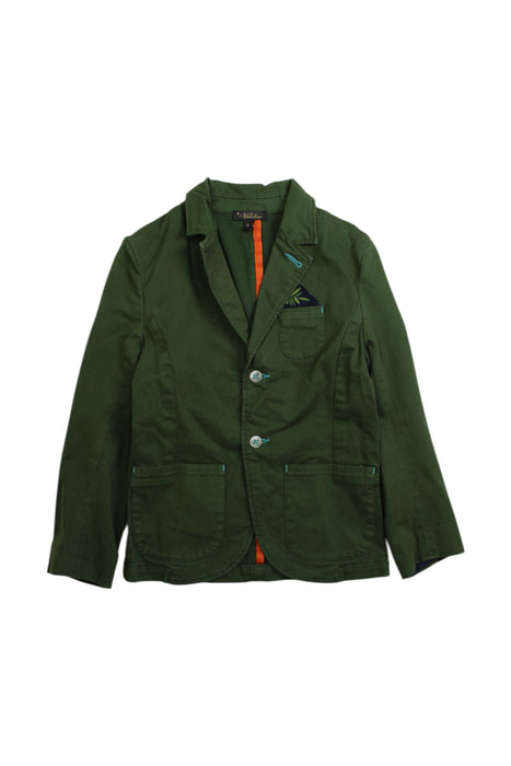 A Green Blazers from Velveteen in size 6T for girl. (Front View)